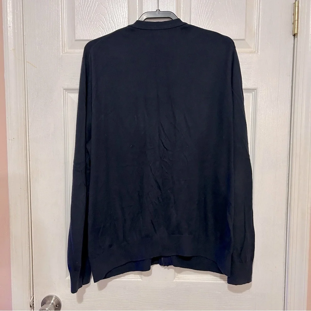 Banana Republic Men’s Cardigan Sweater Full Zip Size XL Navy